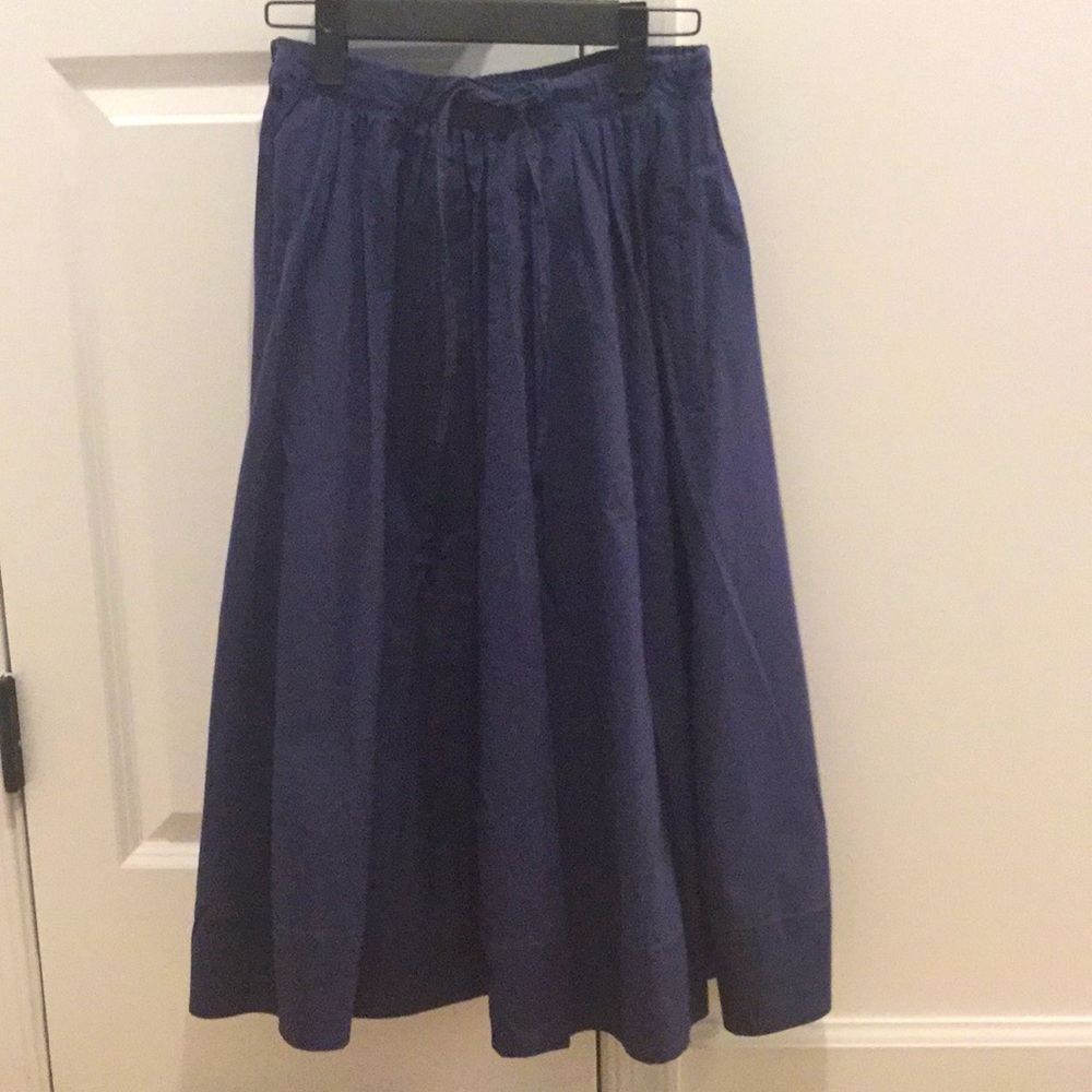 Comptoir Des Cotonniers navy cotton skirt - Picture 3 of 9